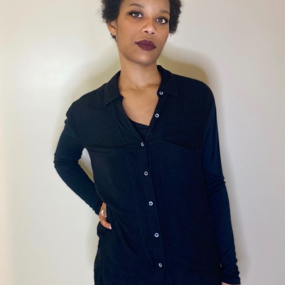 Free People Four Pocket Button Down Top - Picture 1 of 10